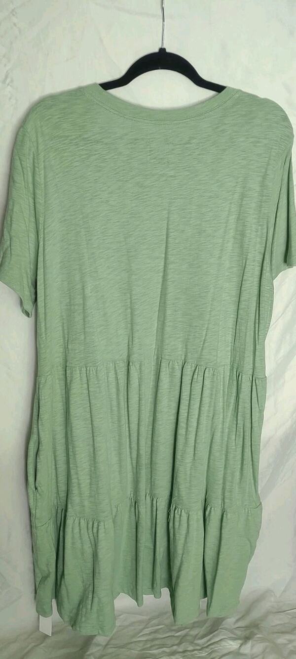 Gap Brand. Women's Tiered Dress. Granite Green Color. Plus Size XXL. New...